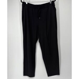 T by Talbots Pants Womens XL Black Stretch Pull On Ankle Athletic Lounge